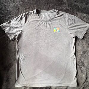 Dutch Bros Gray Short Sleeve Tee with Colorful Logo